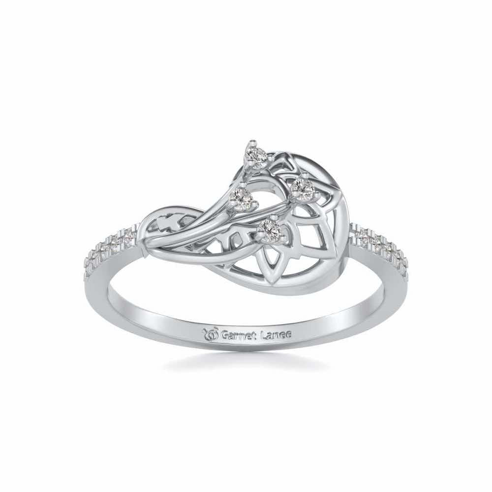 Phoenix Silver Ring - White Gold - Image 2
