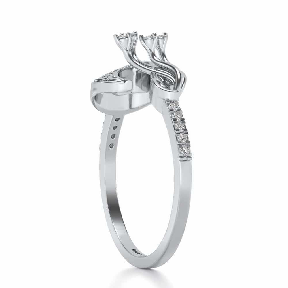 Phoenix Silver Ring - White Gold - Image 4