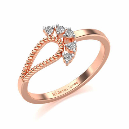 Pinnacle Silver Ring - Rose Gold - Image 1