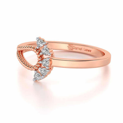 Pinnacle Silver Ring - Rose Gold - Image 2