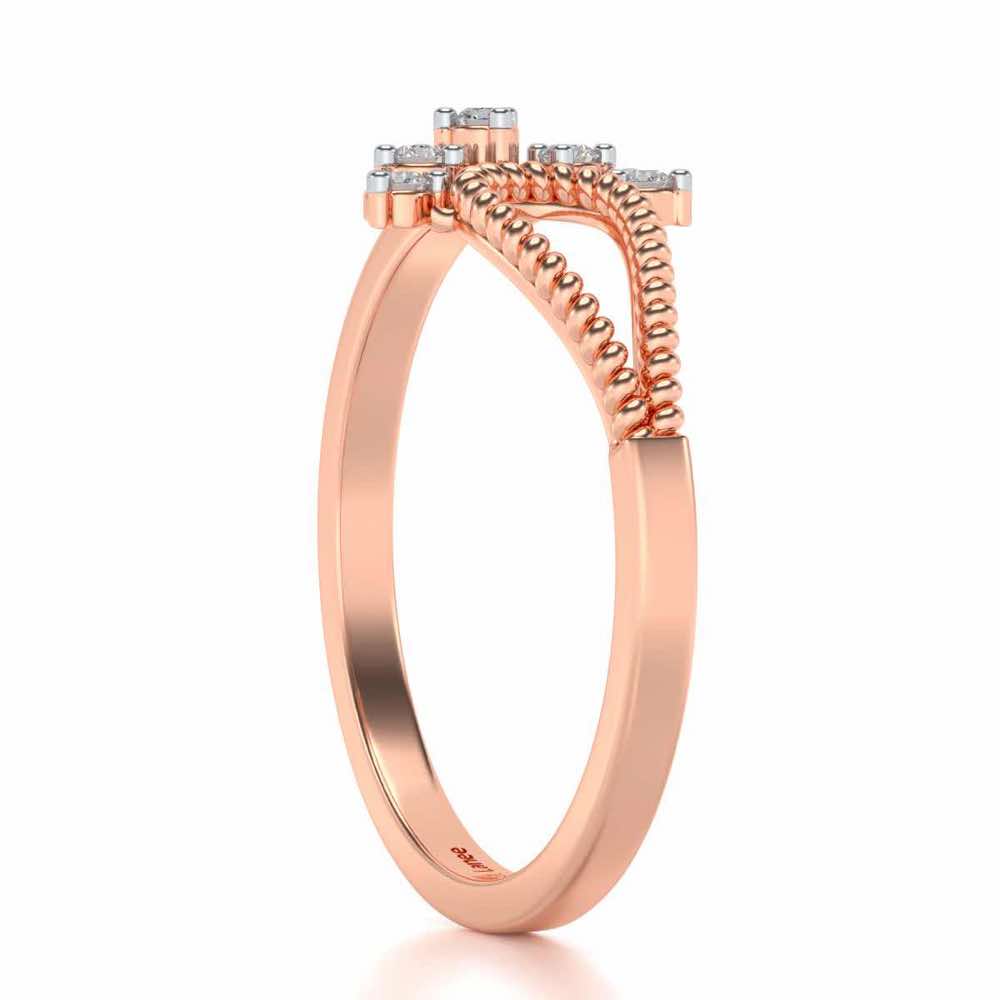 Pinnacle Silver Ring - Rose Gold - Image 3