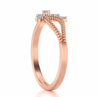 Pinnacle Silver Ring - Rose Gold - Image 3