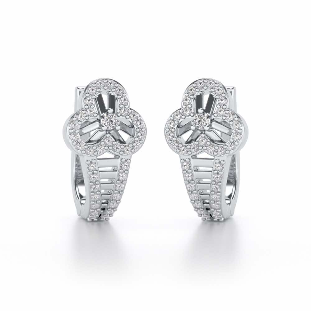 Pinwheel Flora Silver Bali - White Gold - Image 1