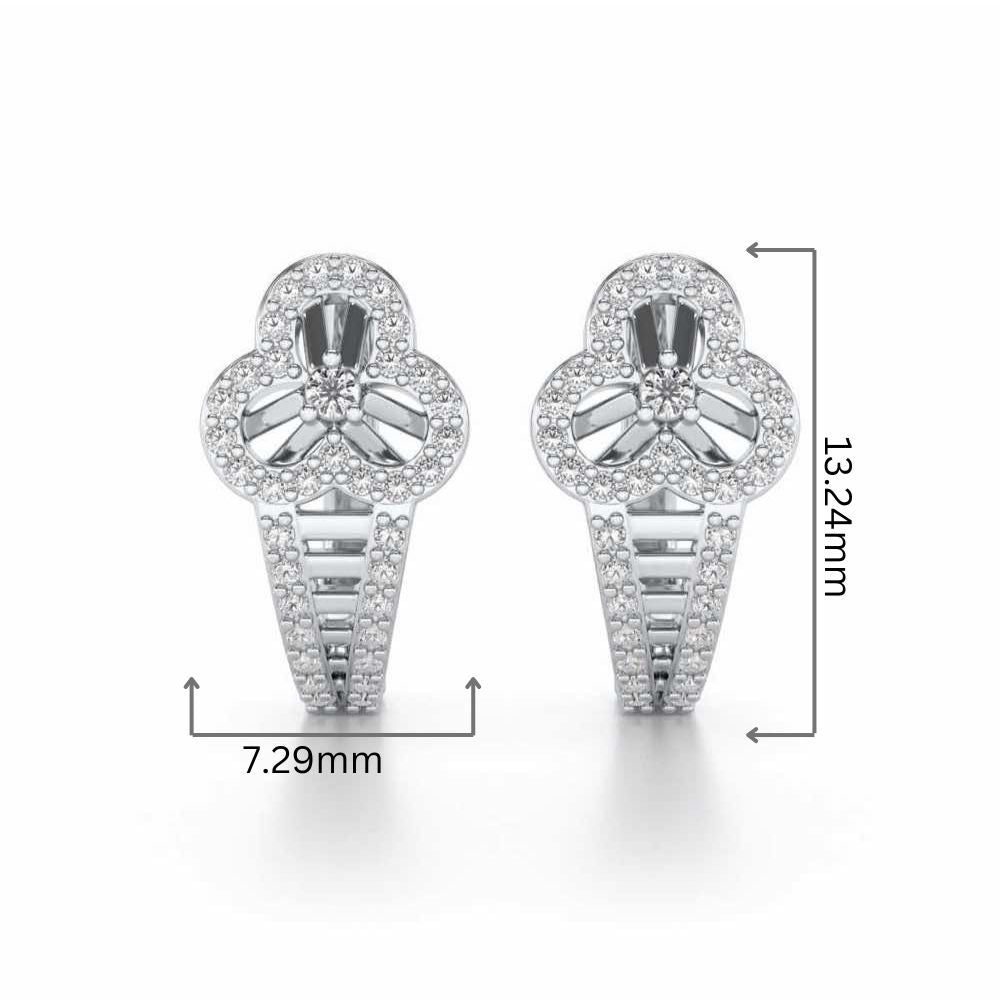 Pinwheel Flora Silver Bali - White Gold - Image 2