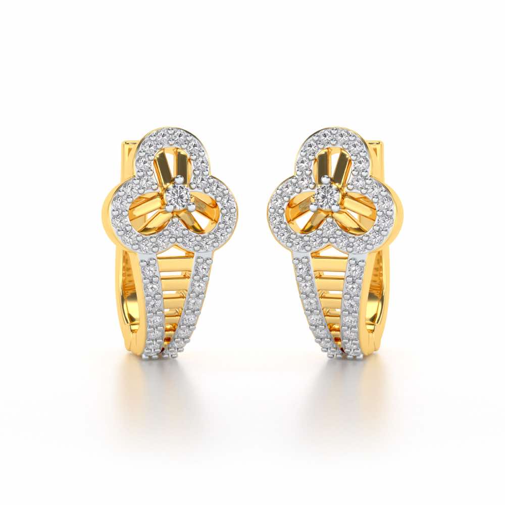 Pinwheel Flora Silver Bali - Yellow Gold - Image 1