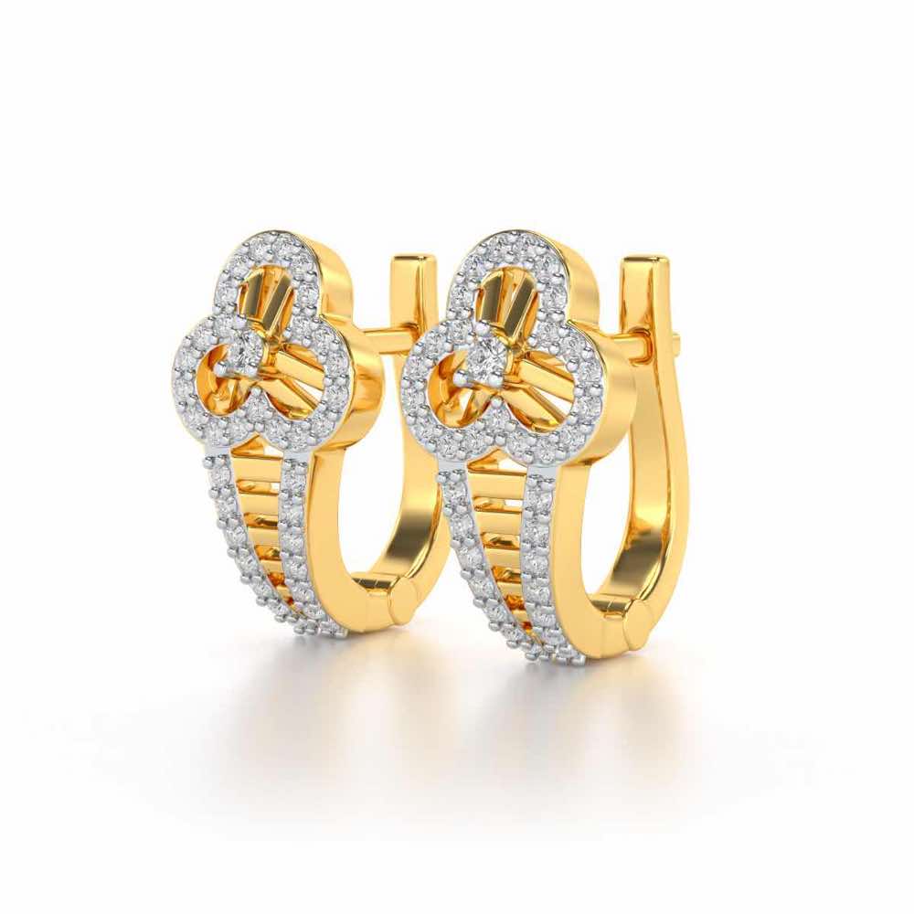 Pinwheel Flora Silver Bali - Yellow Gold - Image 3