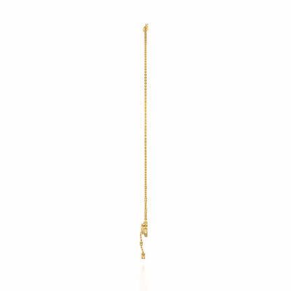 Plush Heart Silver Necklace - Yellow Gold - Image 4