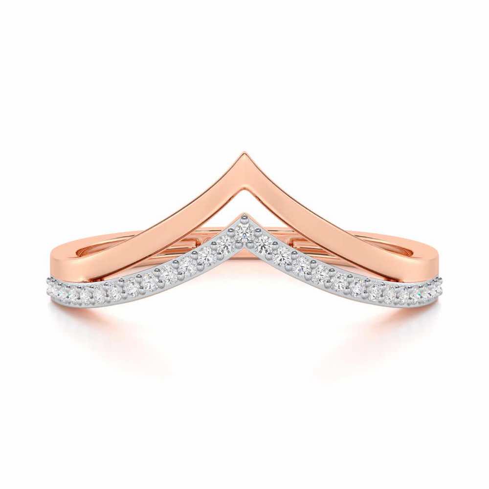 Point To Silver Ring - Rose Gold - Image 4