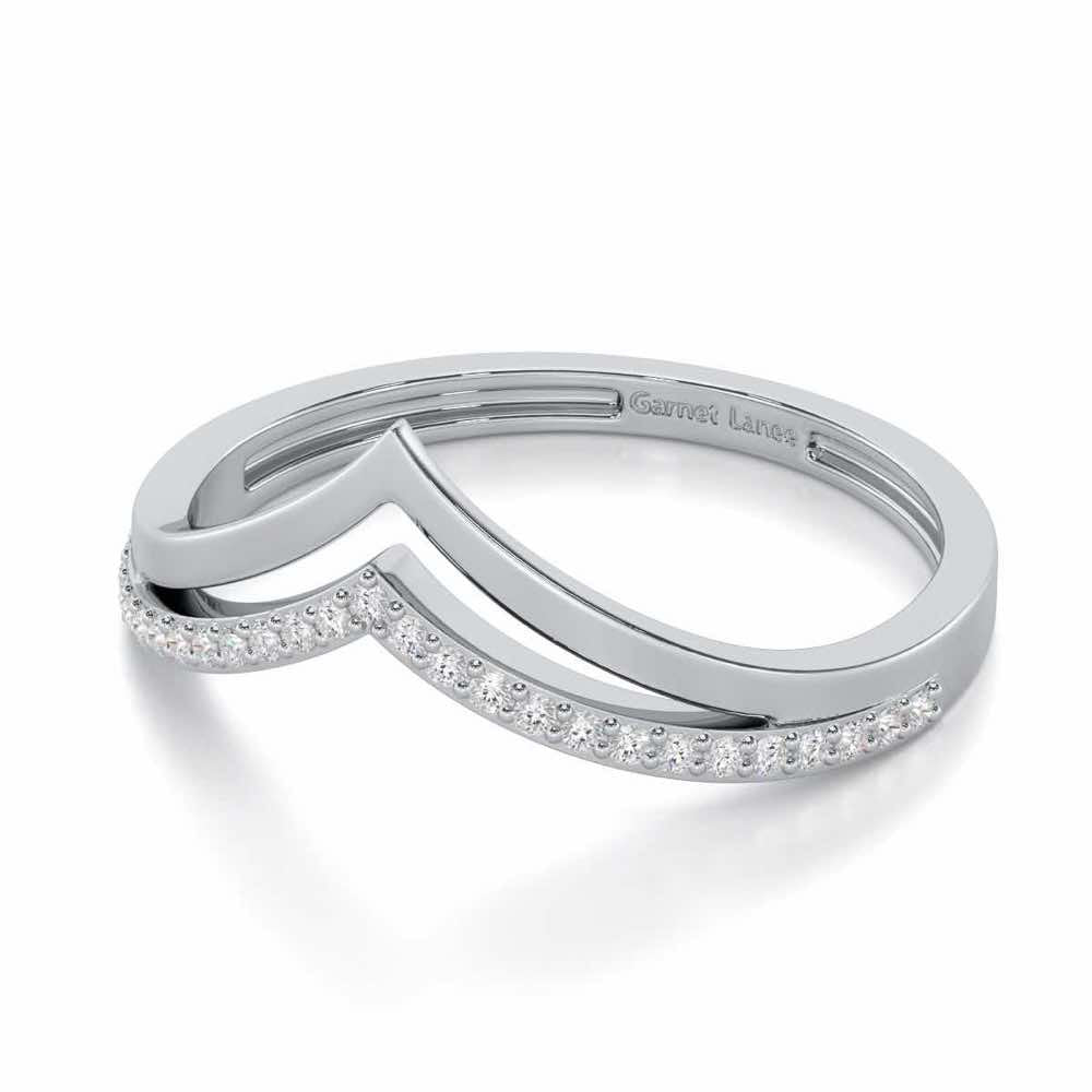 Point To Silver Ring - White Gold - Image 2