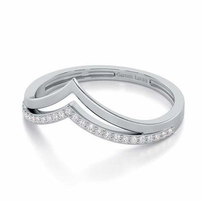 Point To Silver Ring - White Gold - Image 2