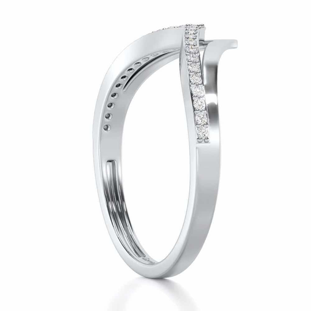 Point To Silver Ring - White Gold - Image 3