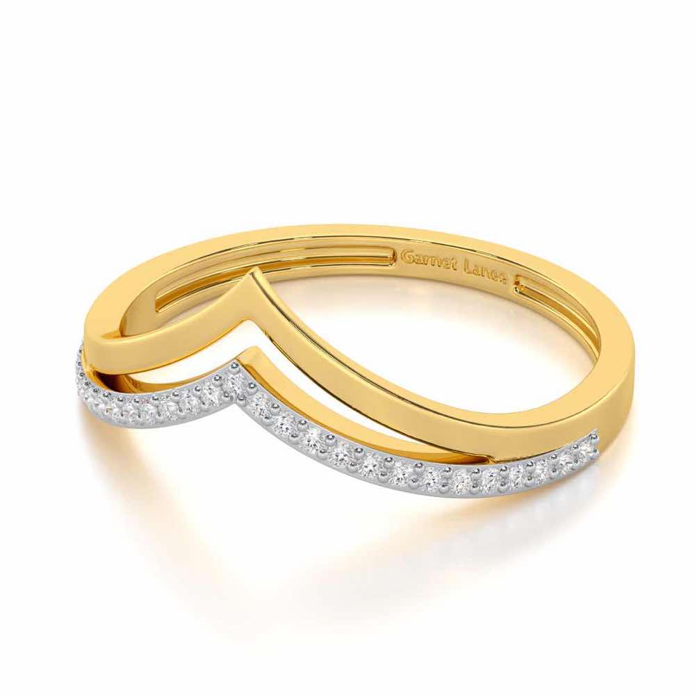 Point To Silver Ring - Yellow Gold - Image 2