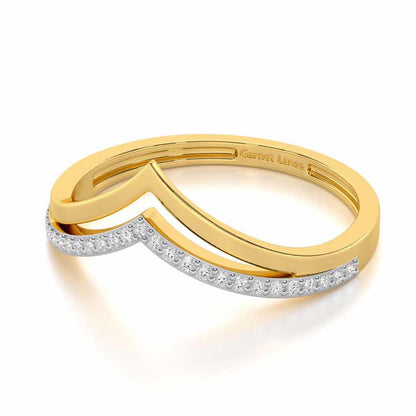 Point To Silver Ring - Yellow Gold - Image 2