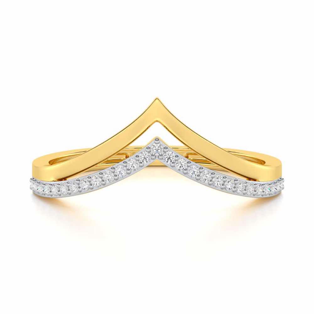 Point To Silver Ring - Yellow Gold - Image 4