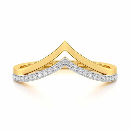 Point To Silver Ring - Yellow Gold - Image 4