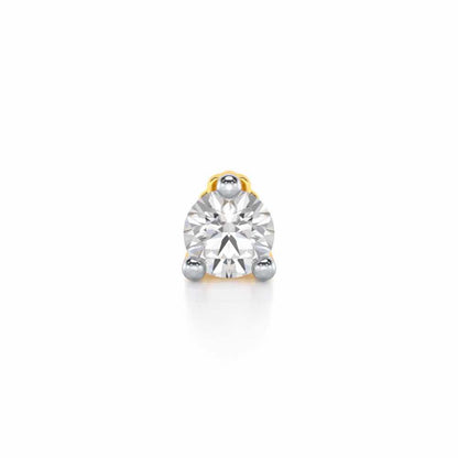 Polished Elegance Silver Nosepin - Yellow Gold - Image 1