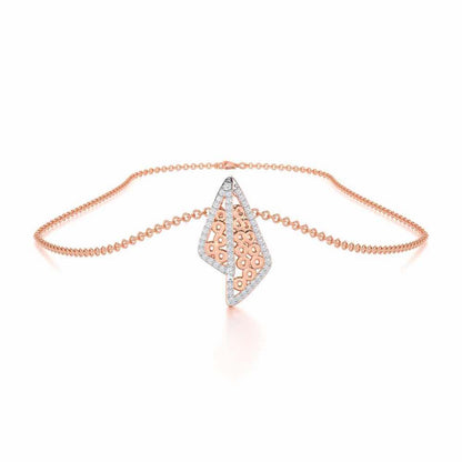 Pour Serenity Silver Pendant - Rose Gold - Image 3