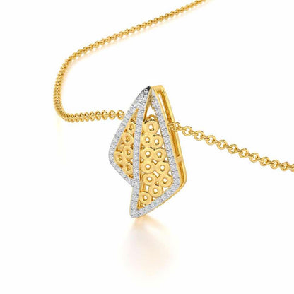 Pour Serenity Silver Pendant - Yellow Gold - Image 2