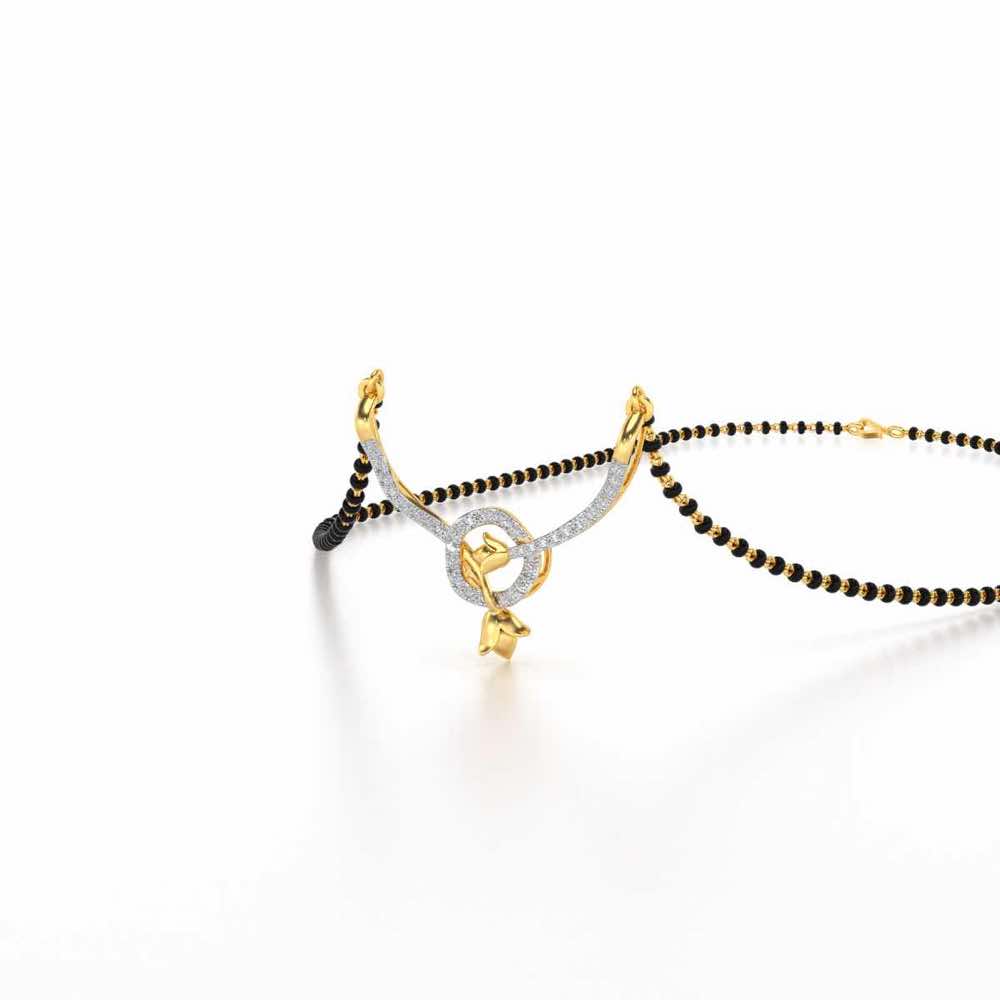 Prakash Silver Mangasutra - Yellow Gold - Image 2