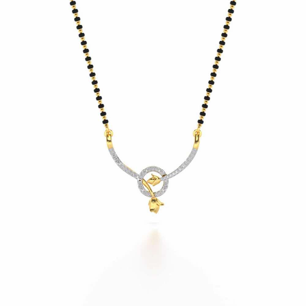 Prakash Silver Mangasutra - Yellow Gold - Image 3