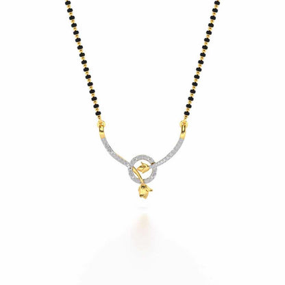 Prakash Silver Mangasutra - Yellow Gold - Image 3