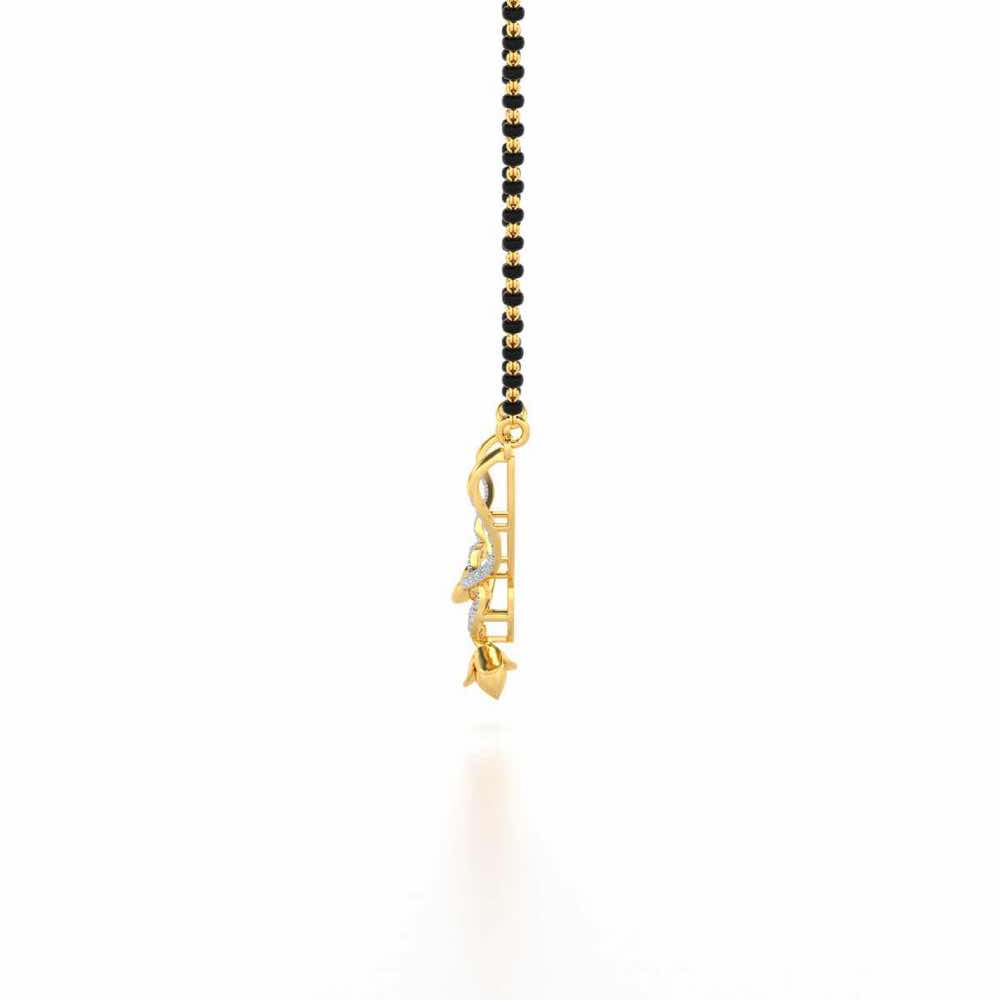 Prakash Silver Mangasutra - Yellow Gold - Image 4