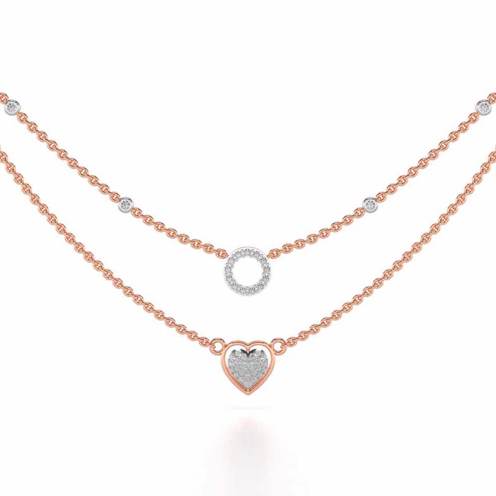 Precious Silver Necklace - Rose Gold - Image 1