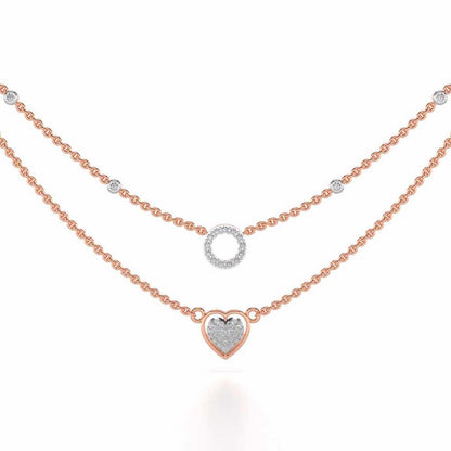 Precious Silver Necklace - Rose Gold - Image 1