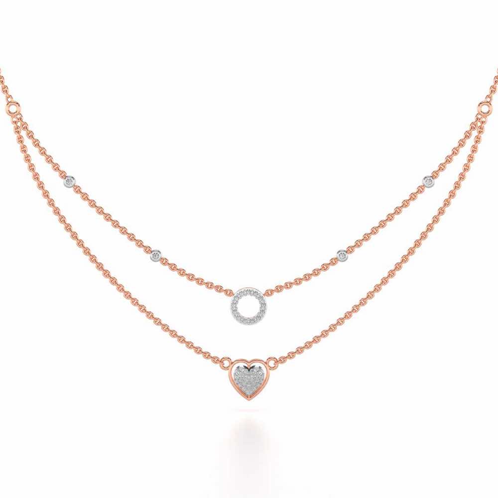Precious Silver Necklace - Rose Gold - Image 2