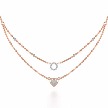 Precious Silver Necklace - Rose Gold - Image 2