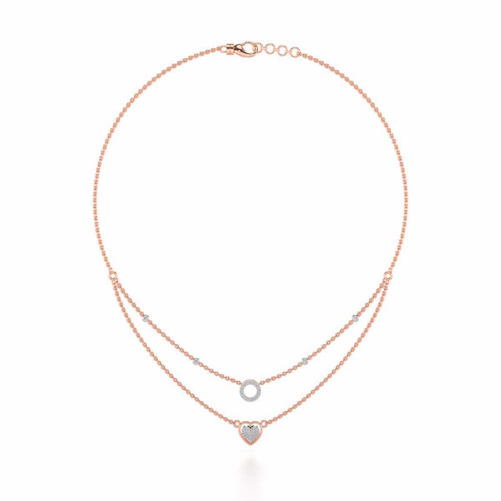 Precious Silver Necklace - Rose Gold - Image 3