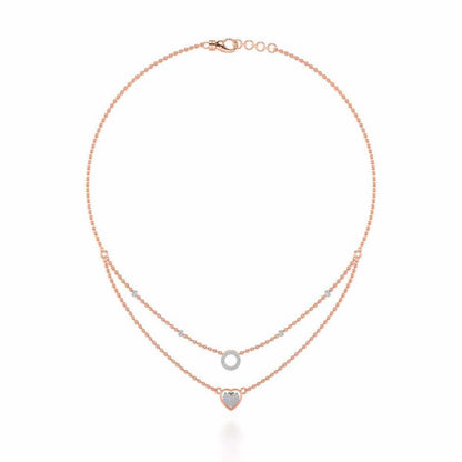 Precious Silver Necklace - Rose Gold - Image 3