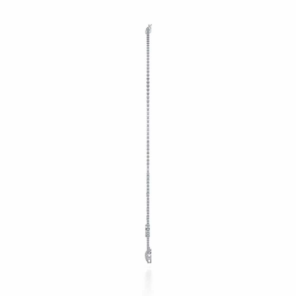Precious Silver Necklace - White Gold - Image 4