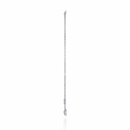 Precious Silver Necklace - White Gold - Image 4