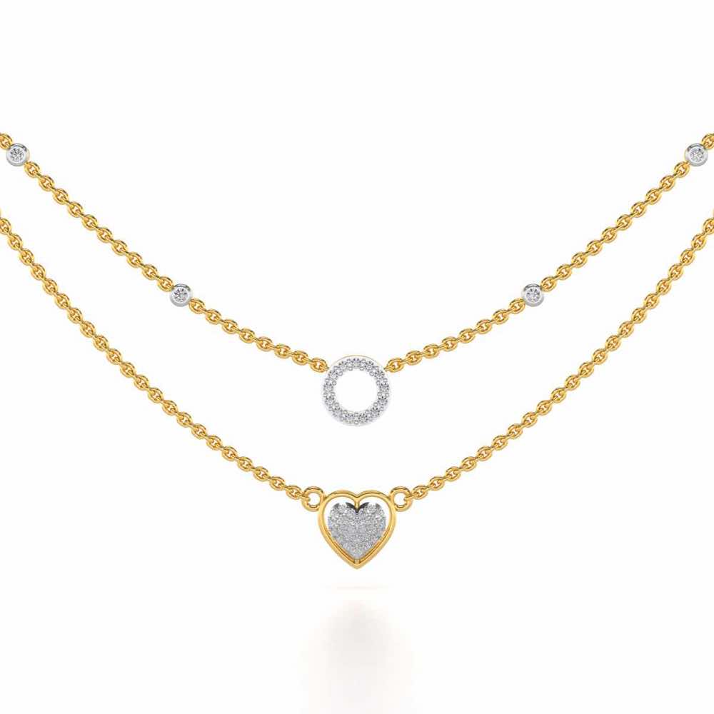 Precious Silver Necklace - Yellow Gold - Image 1