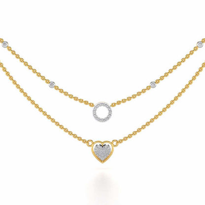 Precious Silver Necklace - Yellow Gold - Image 1
