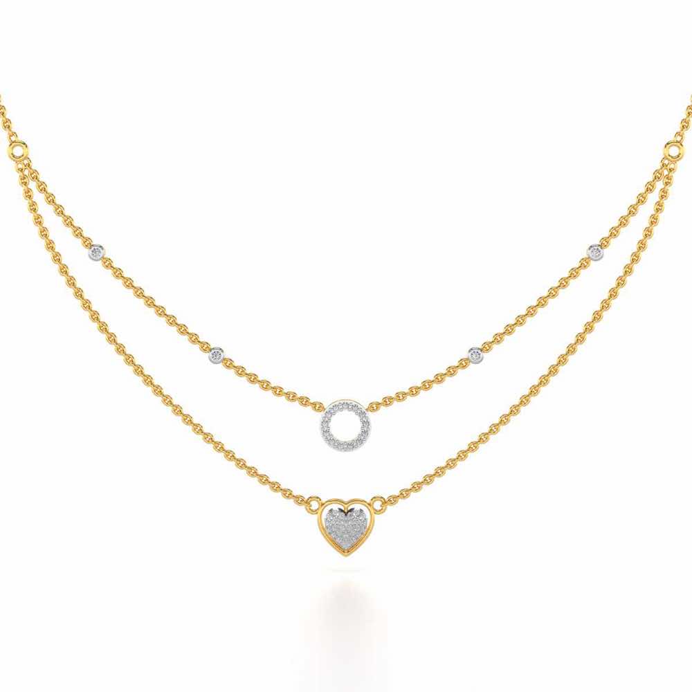 Precious Silver Necklace - Yellow Gold - Image 2