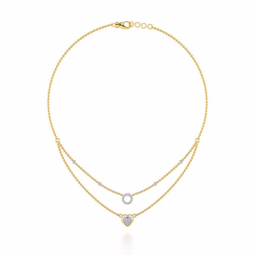 Precious Silver Necklace - Yellow Gold - Image 3