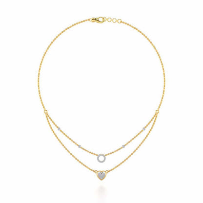 Precious Silver Necklace - Yellow Gold - Image 3