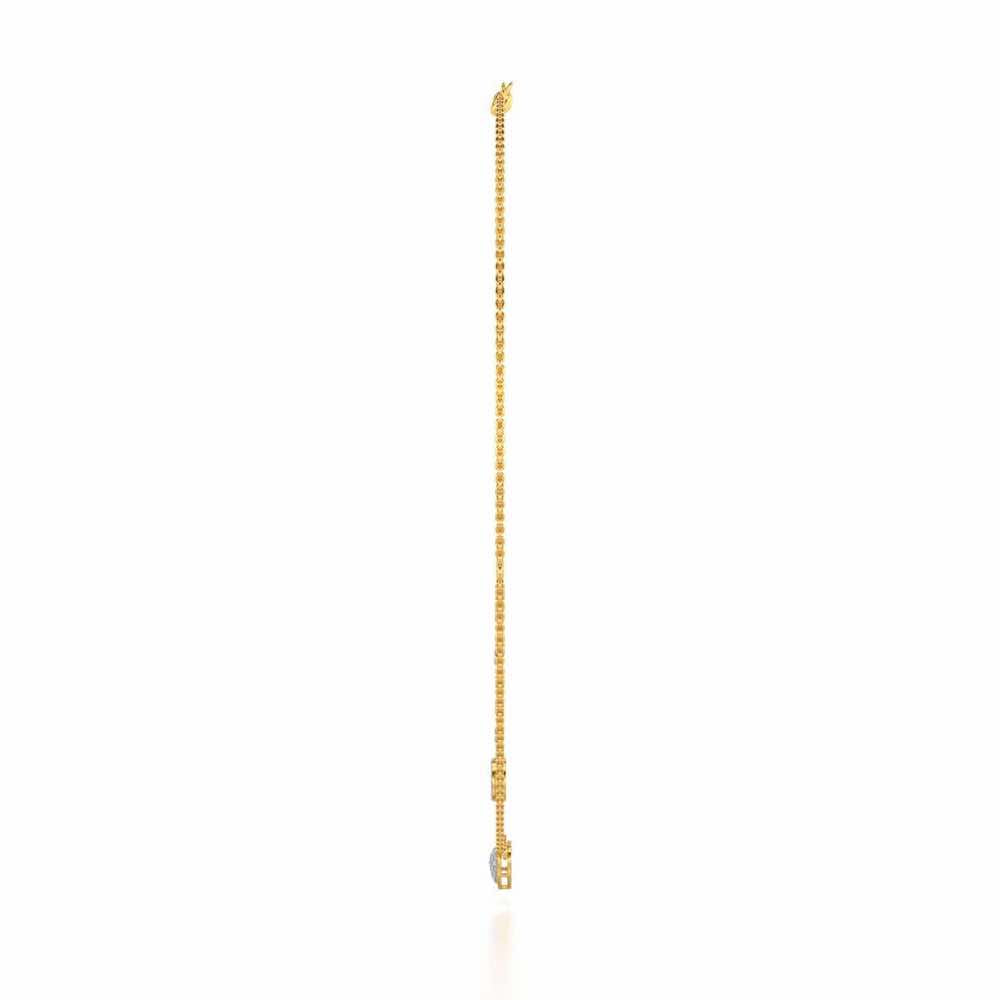 Precious Silver Necklace - Yellow Gold - Image 4