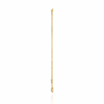 Precious Silver Necklace - Yellow Gold - Image 4