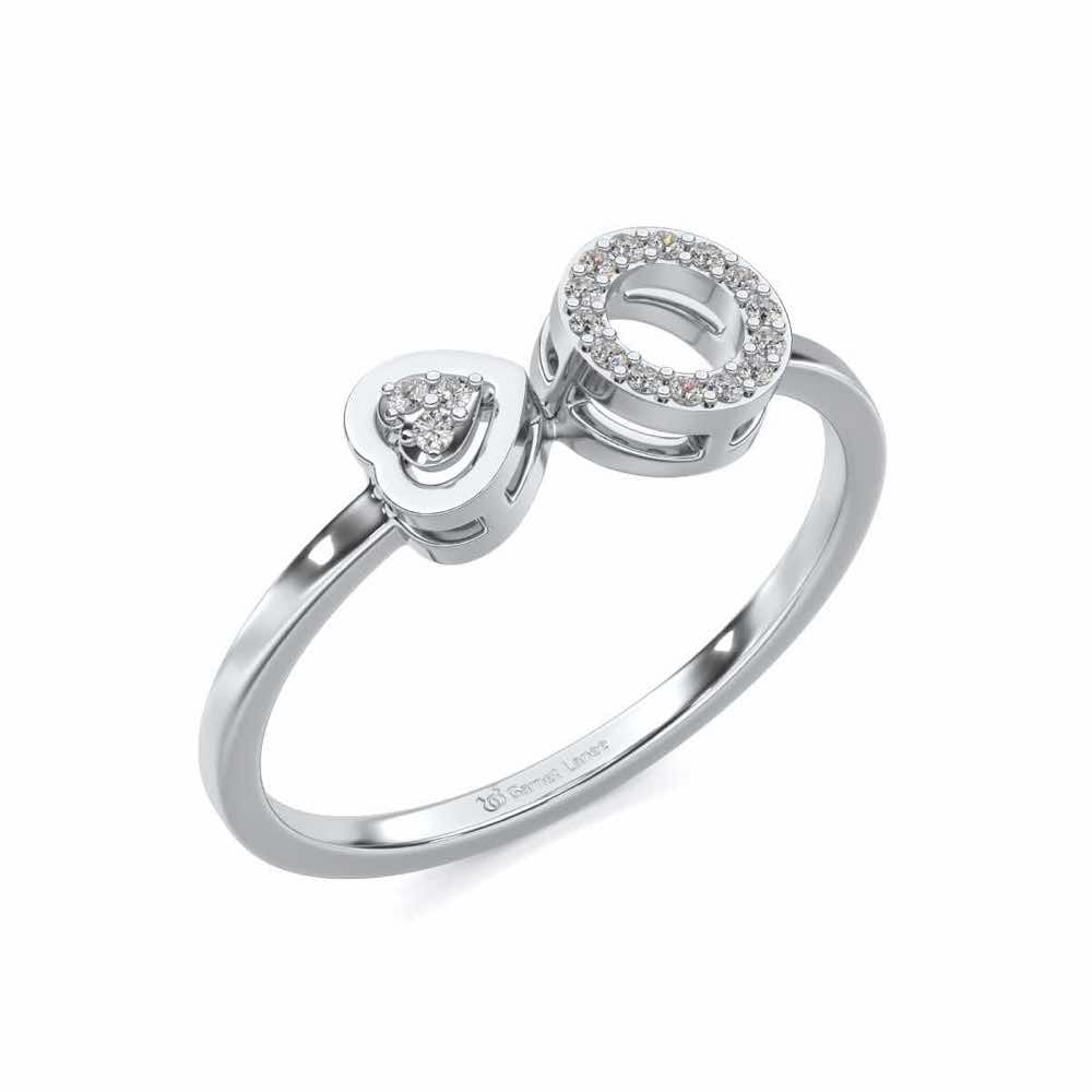 Precious Silver Ring - White Gold - Image 1