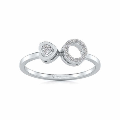 Precious Silver Ring - White Gold - Image 2