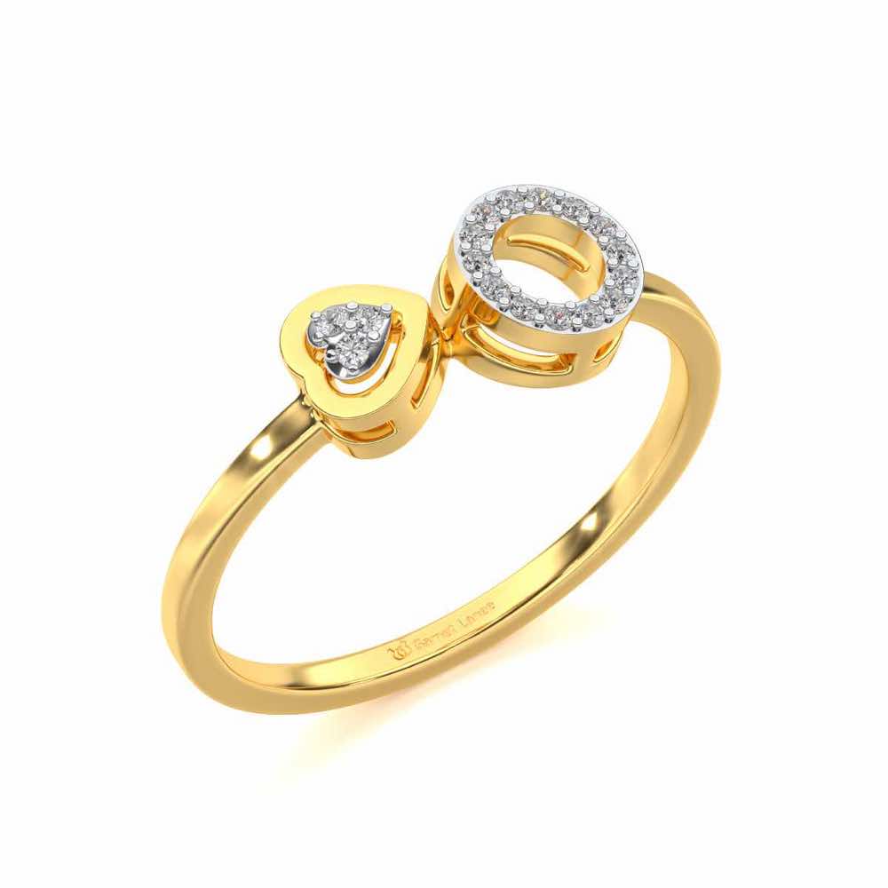 Precious Silver Ring - Yellow Gold - Image 1