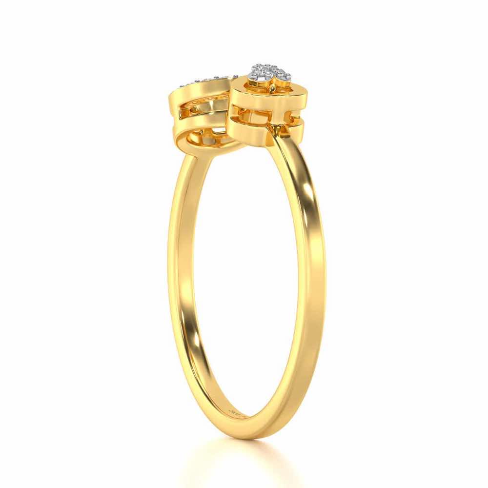 Precious Silver Ring - Yellow Gold - Image 4