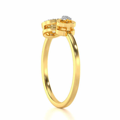 Precious Silver Ring - Yellow Gold - Image 4
