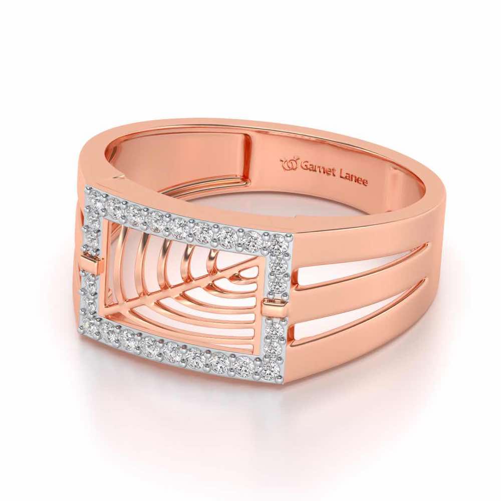 Prestige Silver Ring For Men - Rose Gold - Image 2