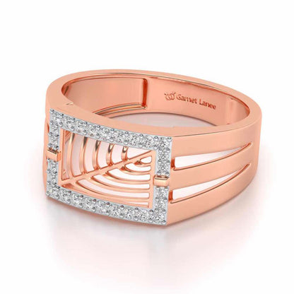Prestige Silver Ring For Men - Rose Gold - Image 2