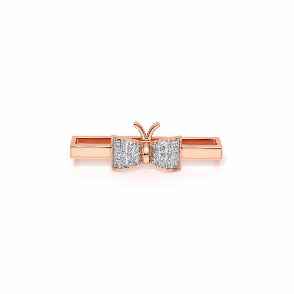 Pretty Bow Silver Watch Band - Rose Gold - Image 2