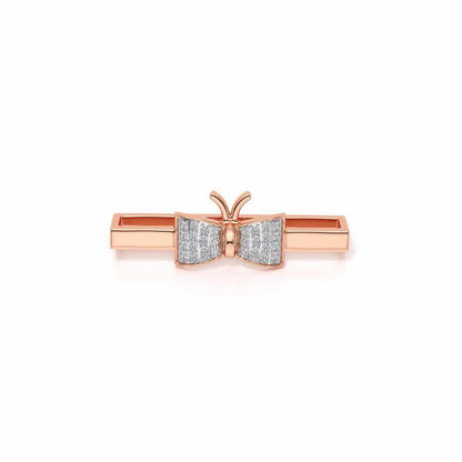 Pretty Bow Silver Watch Band - Rose Gold - Image 2